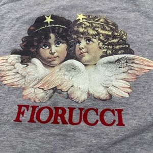Fiorucci Ladies Gray Angel Graphic Tee Size L
